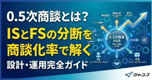 0.5次商談とは？ISとFSの分断を商談化率で解く設計・運用完全ガイド