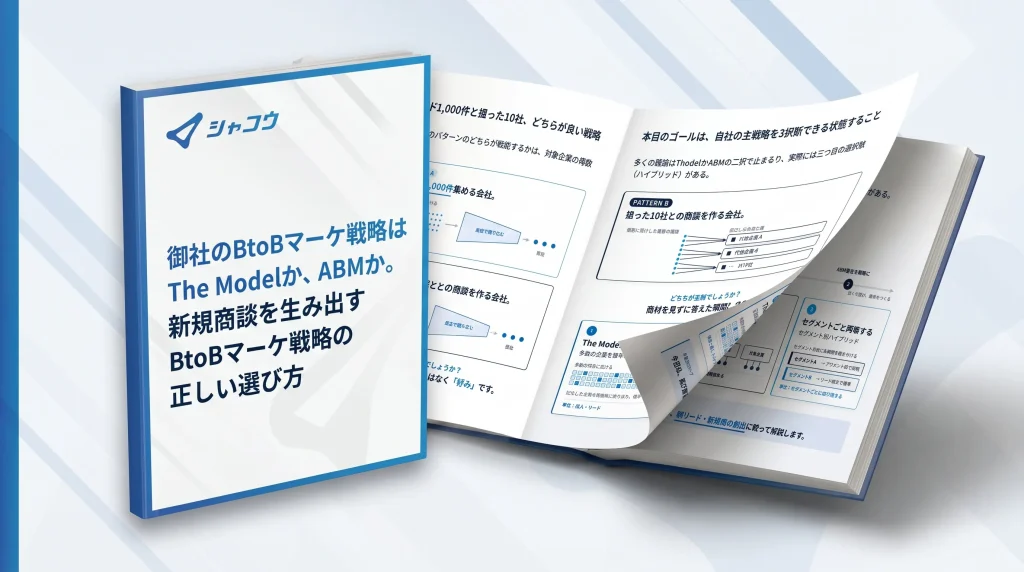 BtoBマーケ戦略はThe ModelかABMか。新規商談を生み出すBtoBマーケ戦略の正しい選び方